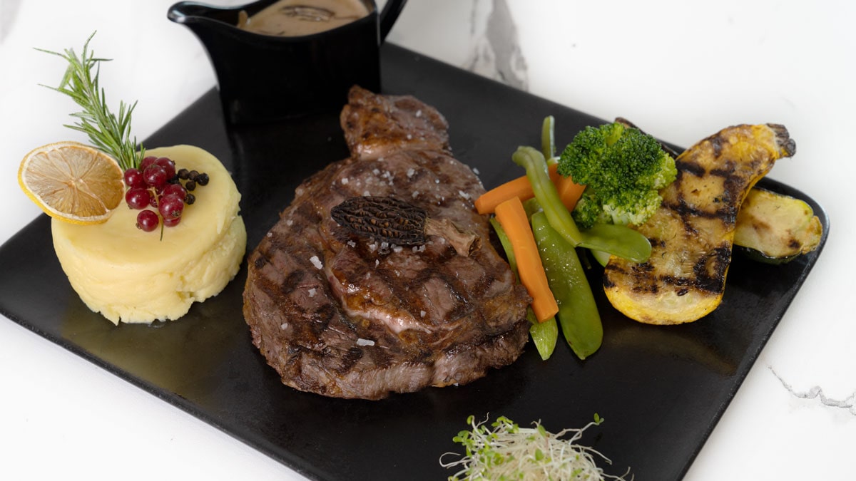 Rib Eye Steak Chaplin Menu